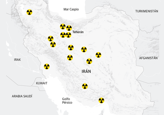 El mapa que explica el ataque israelí a Irán