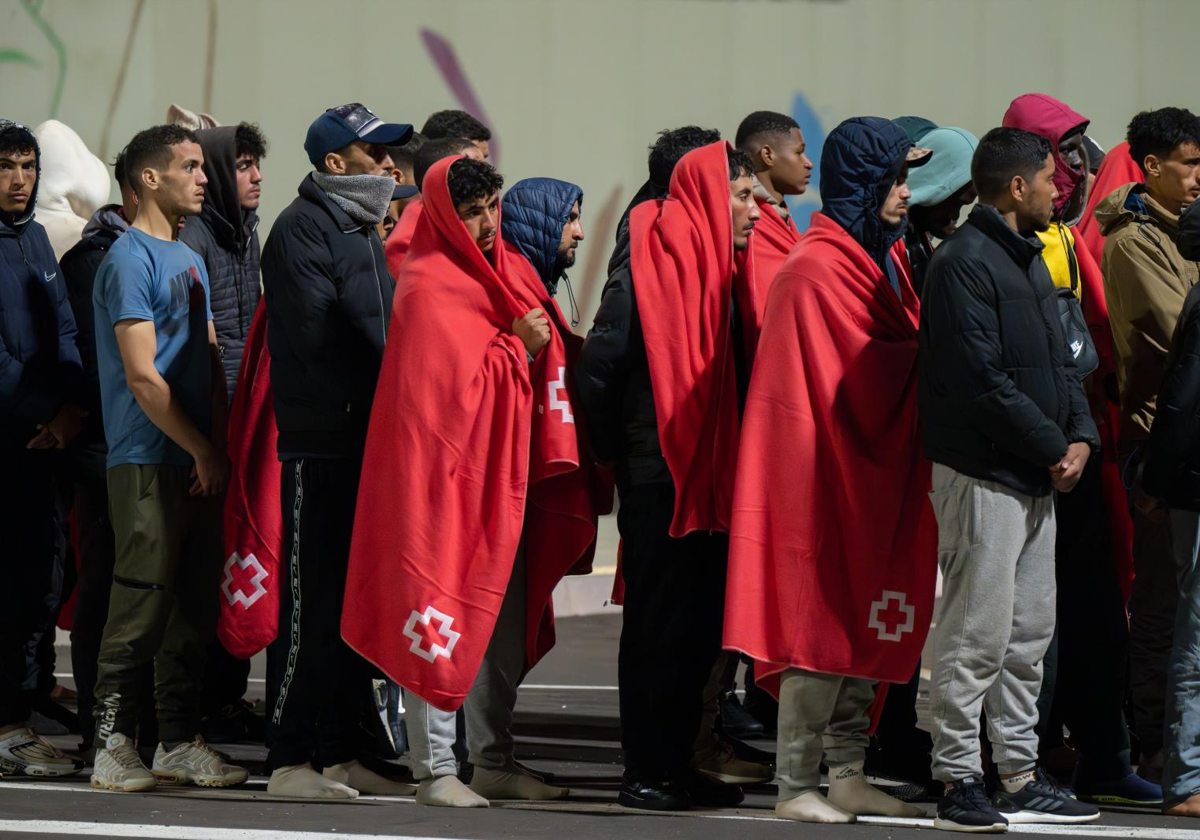 Migrantes rescatados por Salvamento Marítimo en Fuerteventura