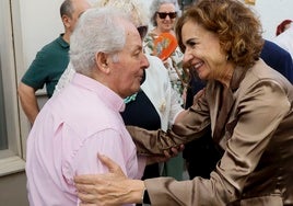 La ministra de Hacienda, María Jesús Montero, este domingo en Écija (Sevilla)