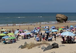 Playa de Matalascañas en Huelva, este pasado fin de semana.