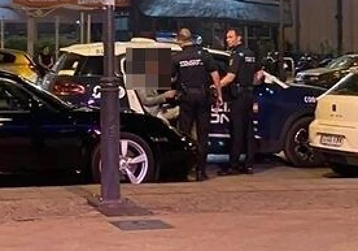 Momento de la detención.