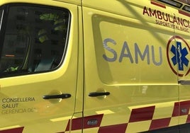 Una ambuancia del servicio de emergencias de Baleares.