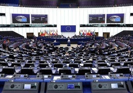 Imagen del Parlamento Europeo este miércoles.