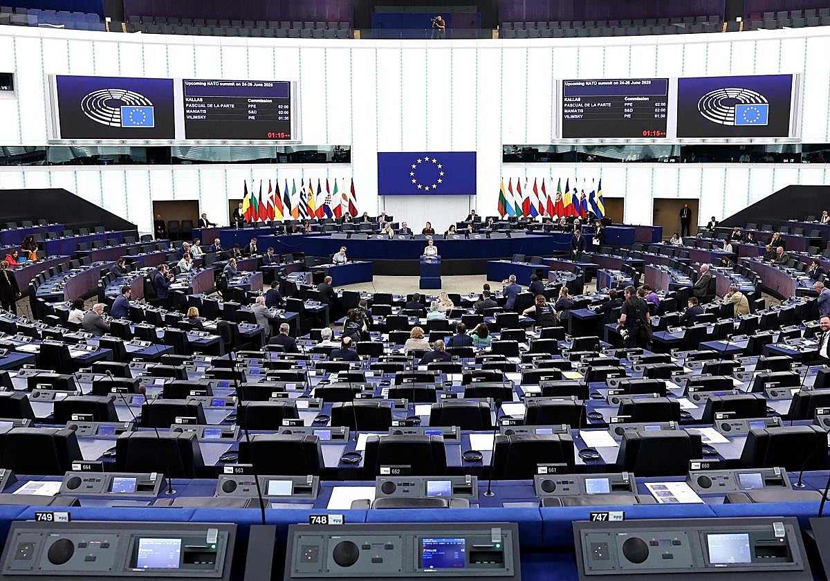 Imagen del Parlamento Europeo este miércoles.