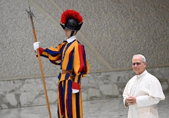 León XIV, en el Vaticano.