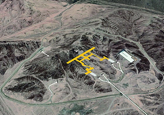 Así es una de las bases subterráneas iraní atacadas por EEUU que solo una bomba gigante podía destruir