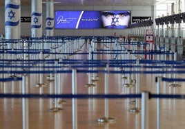 El aeropuerto internacional Ben Gurión, en Tel Aviv, permanece cerrado tras los ataques de Irán.