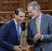 Rafa Nadal y Felipe VI.