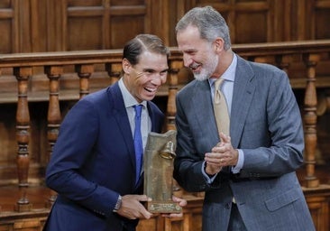 Rafa Nadal y Felipe VI.
