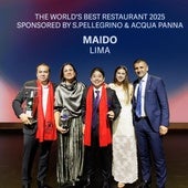 El equipo del restaurante limeño Maido, galardonado este jueves como el mejor del mundo.