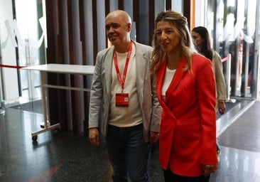 La vicepresidenta segunda del Gobierno, Yolanda Díaz, y el secretario general de CCOO