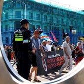 Manifestación contra la reunión de la OTAN en La Haya.