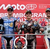 Marc Márquez firma una obra de arte en Mugello