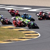 Marc Márquez firma una obra de arte en Mugello