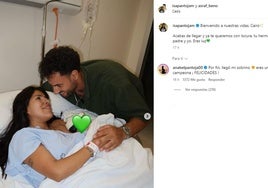 Isa Pantoja y Asraf Beno dan la bienvenida a su hijo