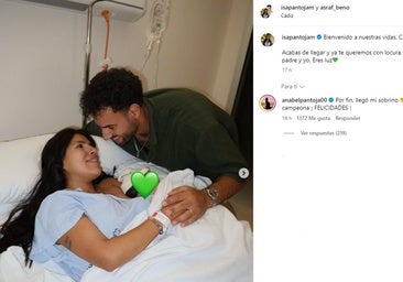 Isa Pantoja y Asraf Beno dan la bienvenida a su hijo | La Verdad