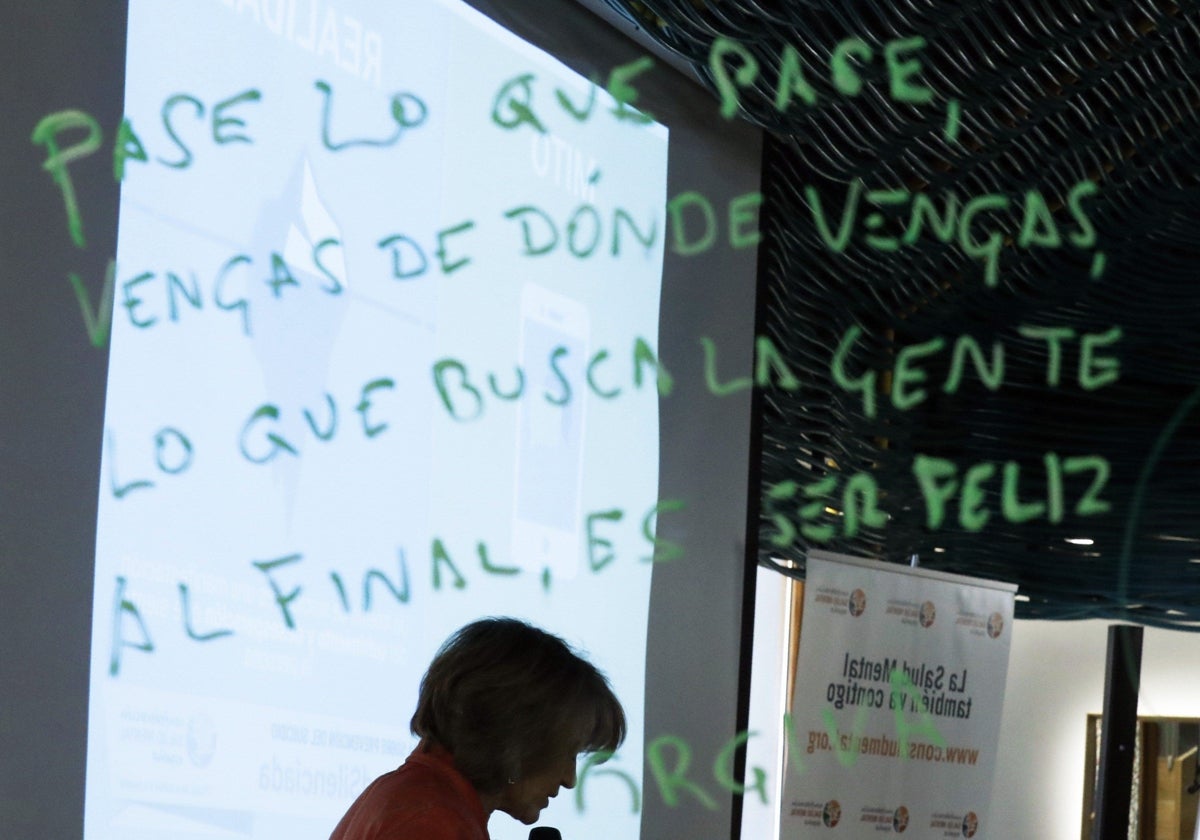 Image from a suicide prevention awareness event.