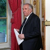 El primer ministro francés, François Bayrou, al comunicar este martes el fracaso de las negociaciones sobre la reforma de las pensiones.
