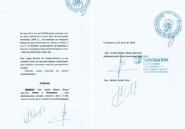 Este el contrato firmado por Cerdán que demuestra que es dueño del 45% de la empresa de la trama