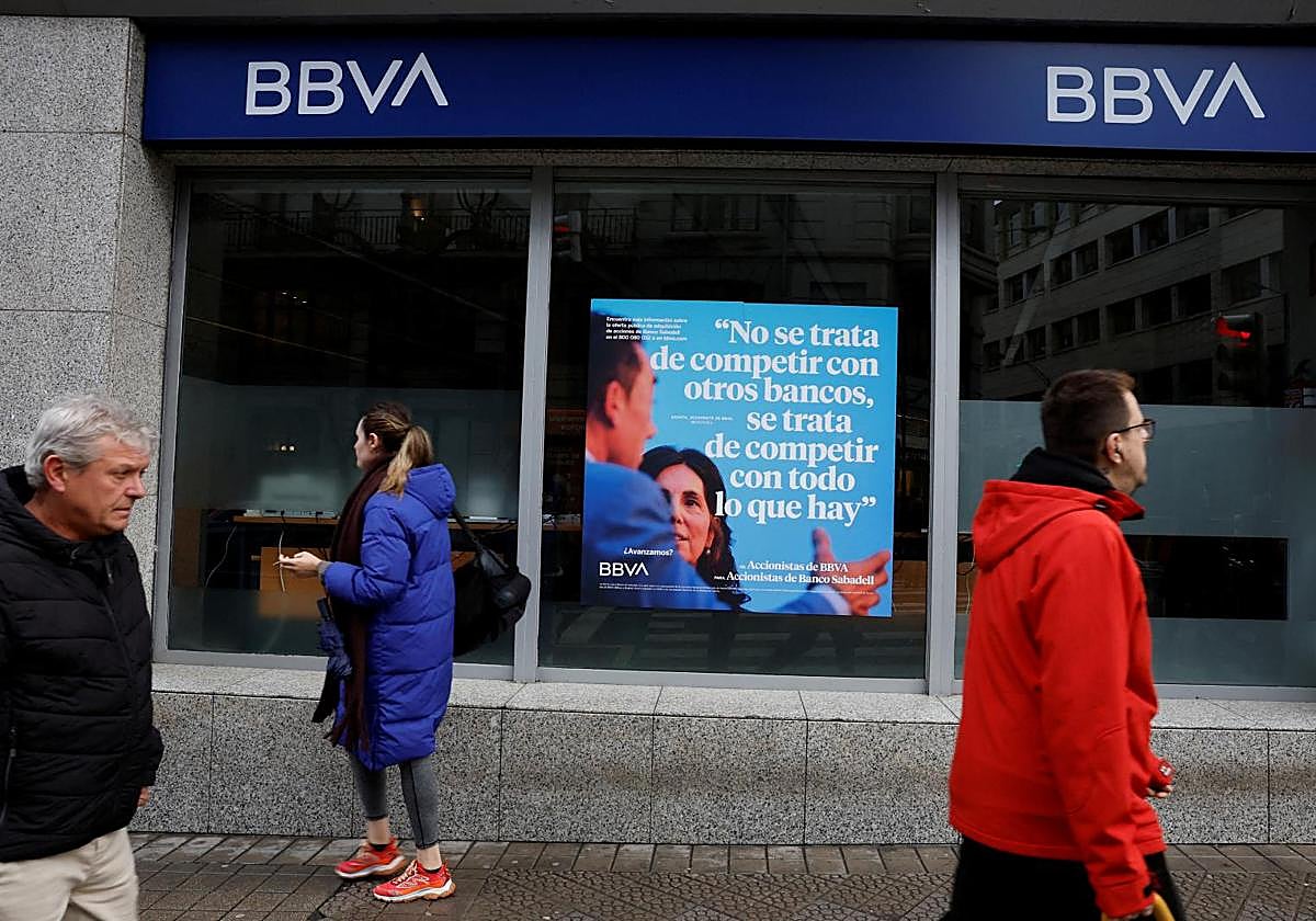 Una oficina del BBVA.