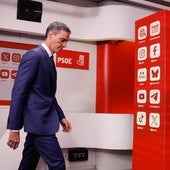Pedro Sánchez, presidente del Gobierno, en Ferraz