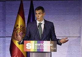 El presidente del Gobierno, Pedro Sánchez