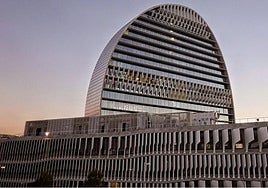 Edificio de La Vela, sede de BBVA en Madrid.