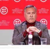 Luis Medina Cantalejo, en una rueda de prensa como presidente del CTA.