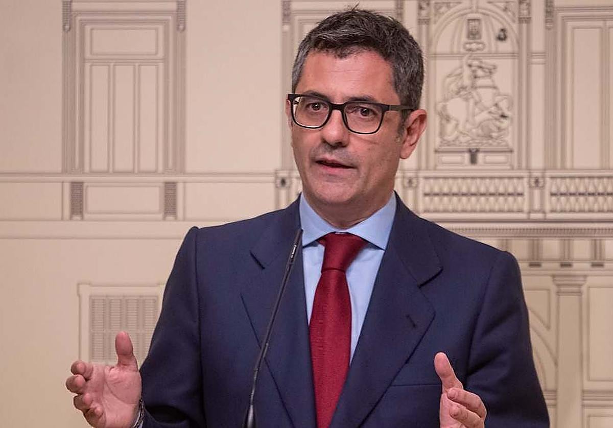 El ministro de Justicia, Félix Bolaños.