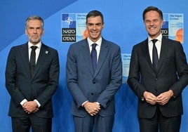 Pedro Sánchez, presidente del Gobierno, en la cumbre de la OTAN