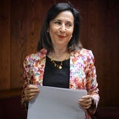 Margarita Robles, este viernes, en la Comisión de Defensa del Senado.