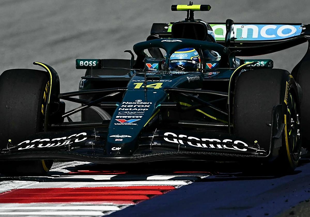 Fernando Alonso, durante el Gran Premio de Austria.