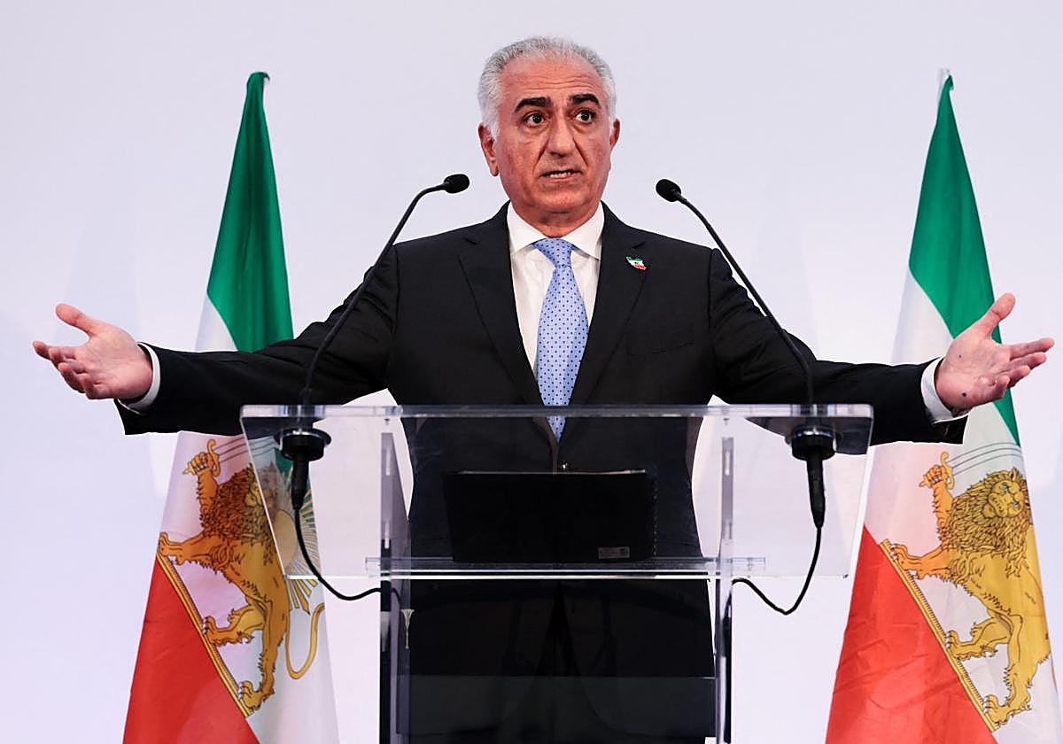 Reza Pahlevi, hace una semana en París.