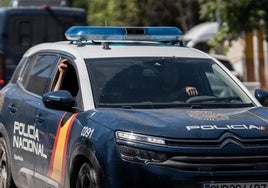 Coche de la Policía Nacional en Madrid