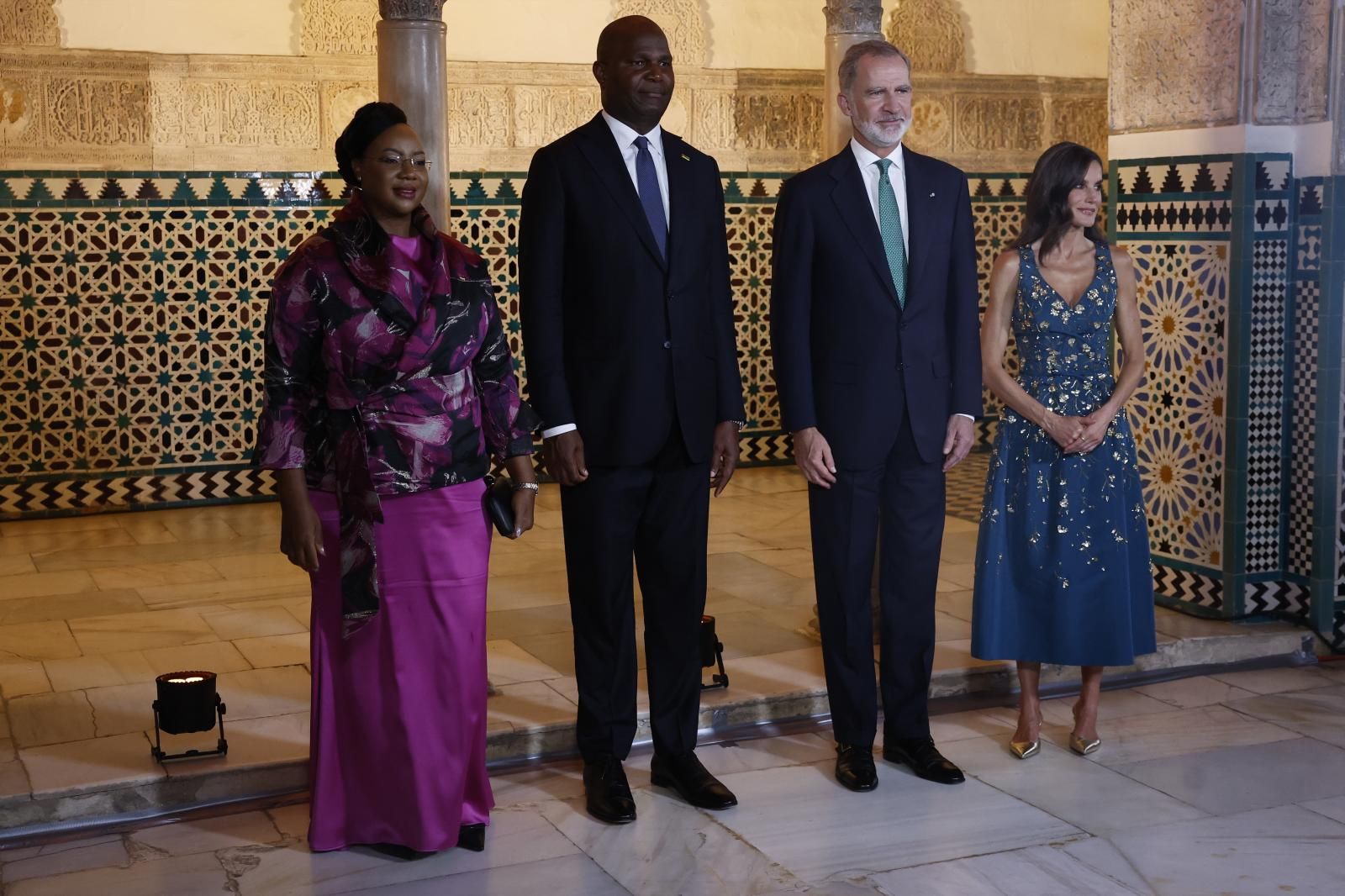 El rey Felipe VI y la reina Letizia reciben al presidente de Mozambique, Daniel Chapo y su esposa Gueta Chapo