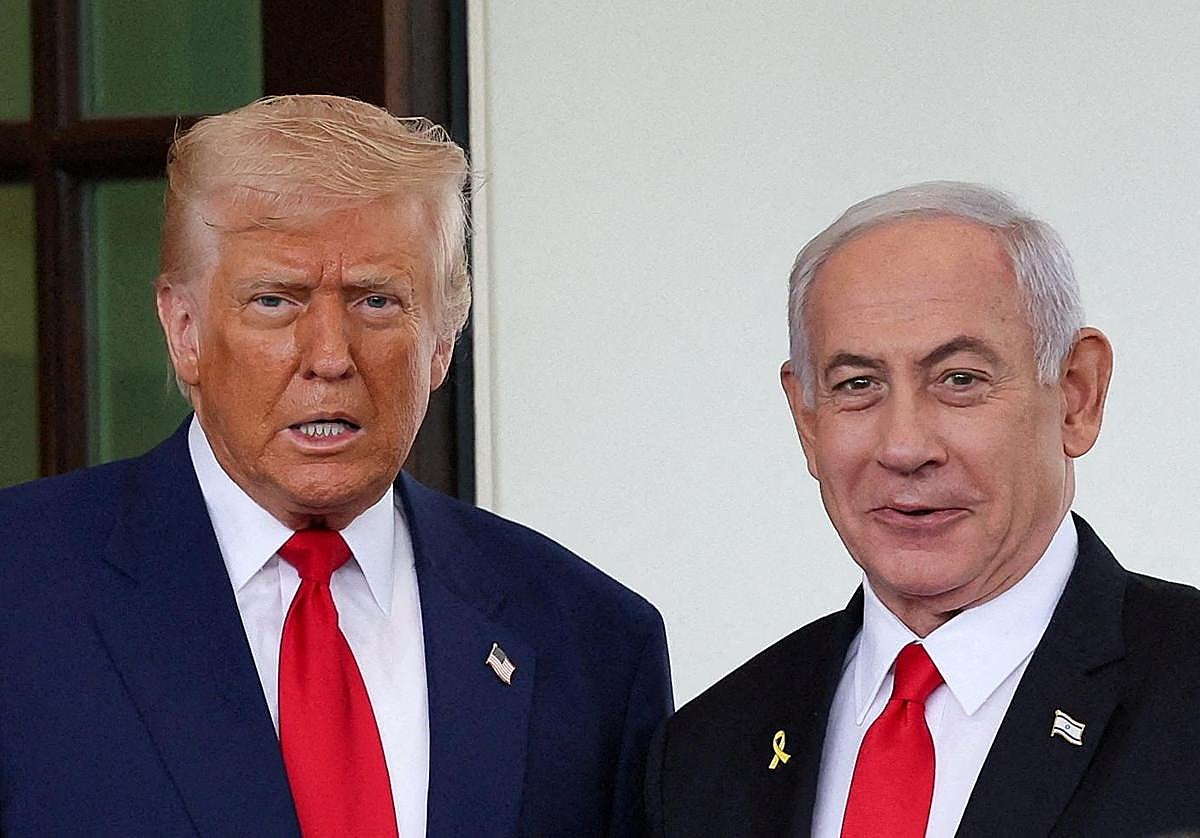 Donald Trump y Benjamín Netanyahu, en una imagen e archivo.