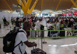Aeropuerto de Madrid-Barajas.