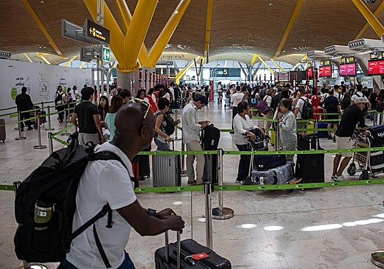 Aeropuerto de Madrid-Barajas.