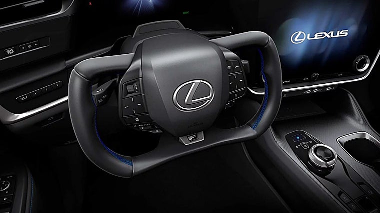 El nuevo volante mariposa 'steer-by-wire'.