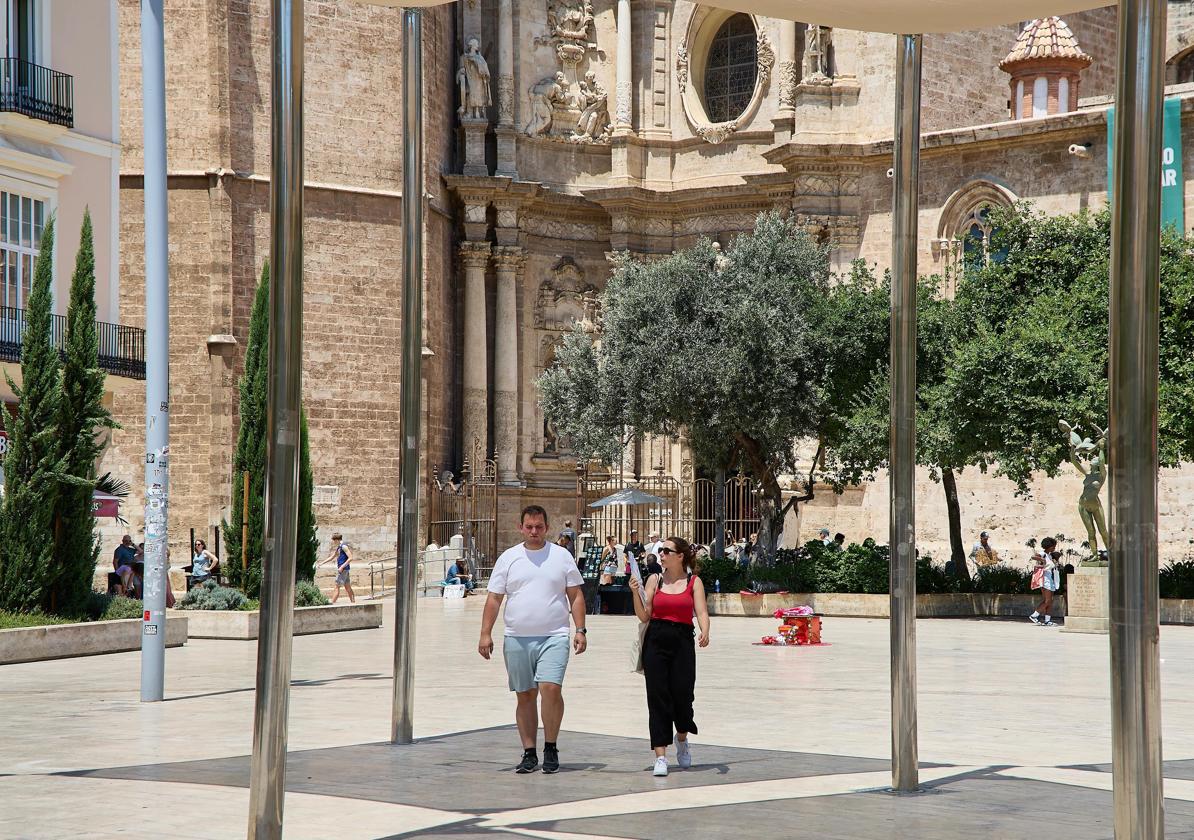 Un día de calor en la ciudad de Valencia