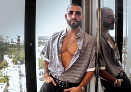 El cantante Manuel Turizo posa antes de una entrevista por la presentación de su próxima gira por España '201 Tour'