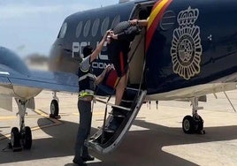 Yoel O.Q., cuando fue detenido por la Policía Nacional