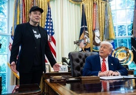 Elon Musk y Donald Trump en el Despacho Oval cuando aún les unía una amistad.