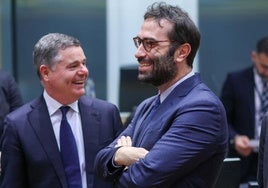 Carlos Cuerpo y Paschal Donohoe.