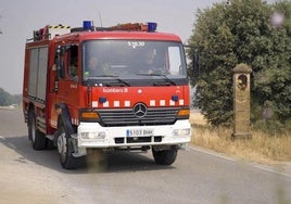 Un coche de los bomberos de la Generalitat