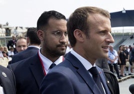 Alexandre Benalla y Emmanuel Macron, en una imagen de archivo.