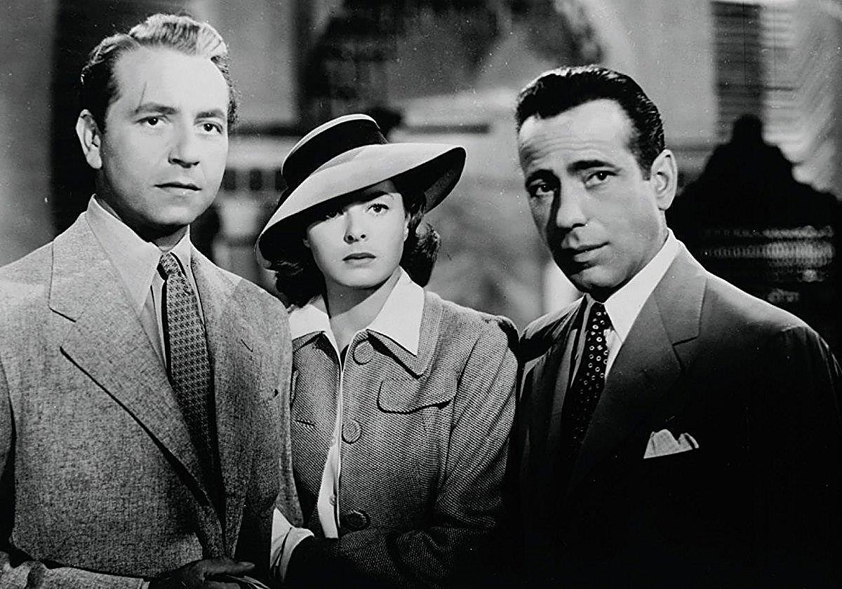 Una escena de la oscarizada película 'Casablanca' (1942).