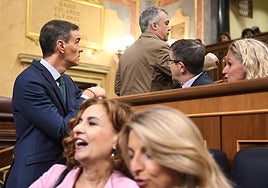Pedro Sánchez, en el último pleno antes del informe de la UCO sobre Cerdán