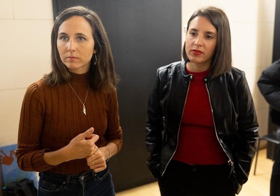 Ione Belarra e Irene Montero.
