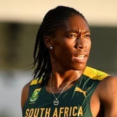 La atleta sudafricana Caster Semenya tras acabar la final de 5000 metros del campeonato africano.